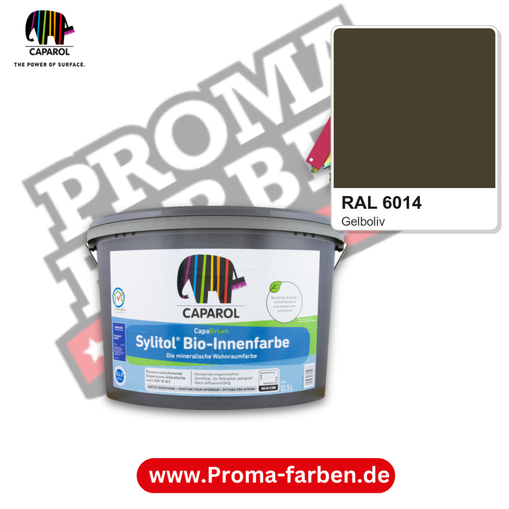 Caparol Sylitol Bio Innenfarbe RAL 6014 kaufen Proma Farben Hamburg