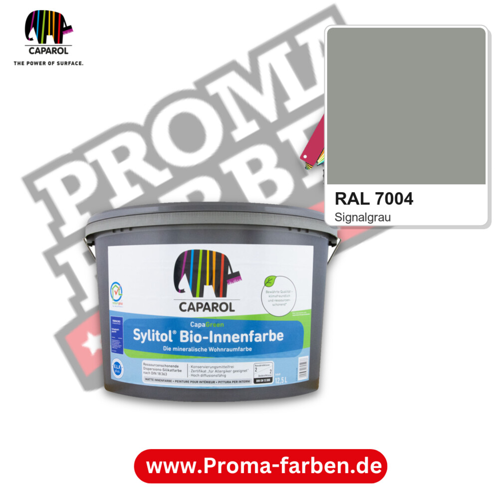 Caparol Sylitol Bio Innenfarbe RAL 7004 kaufen Proma Farben Hamburg