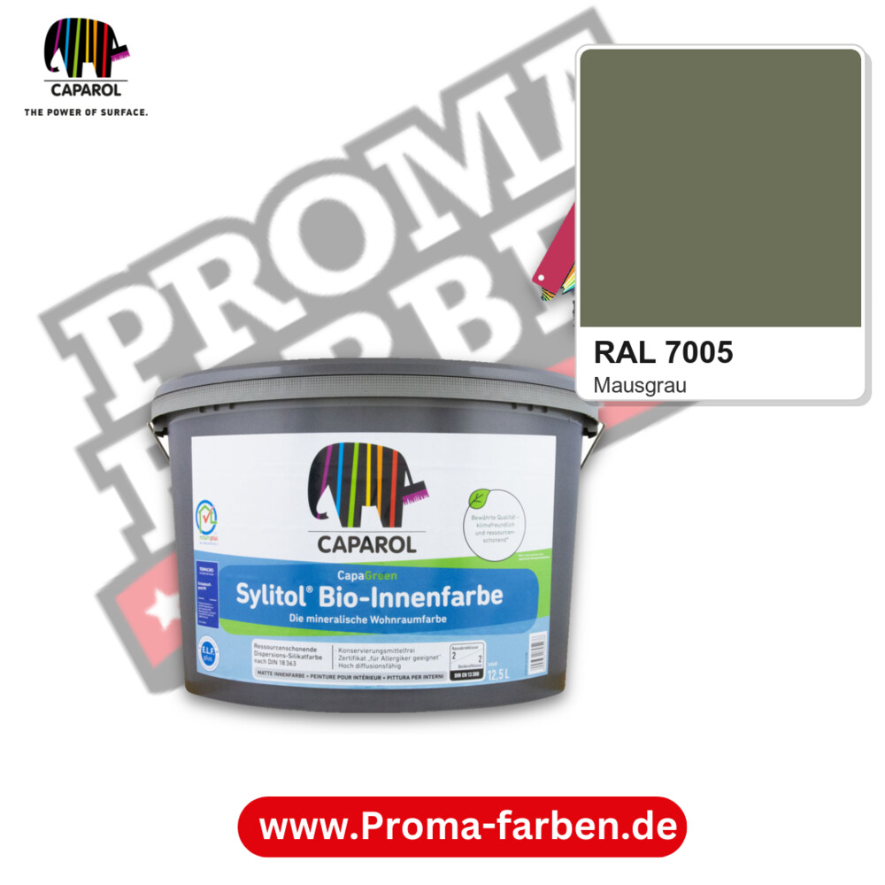 Caparol Sylitol Bio Innenfarbe RAL 7005 kaufen Proma Farben Hamburg