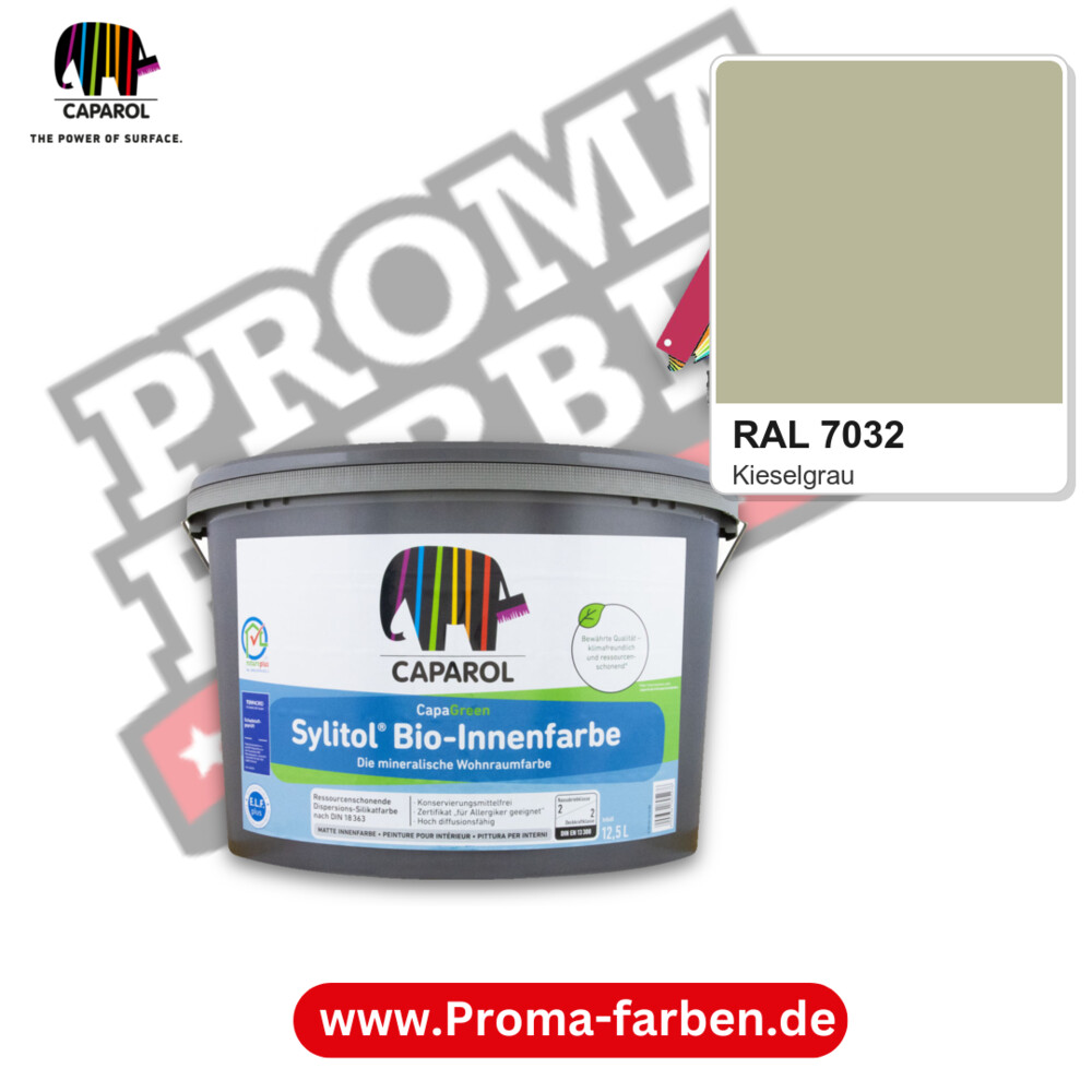 Caparol Sylitol Bio Innenfarbe RAL 7032 kaufen Proma Farben Hamburg