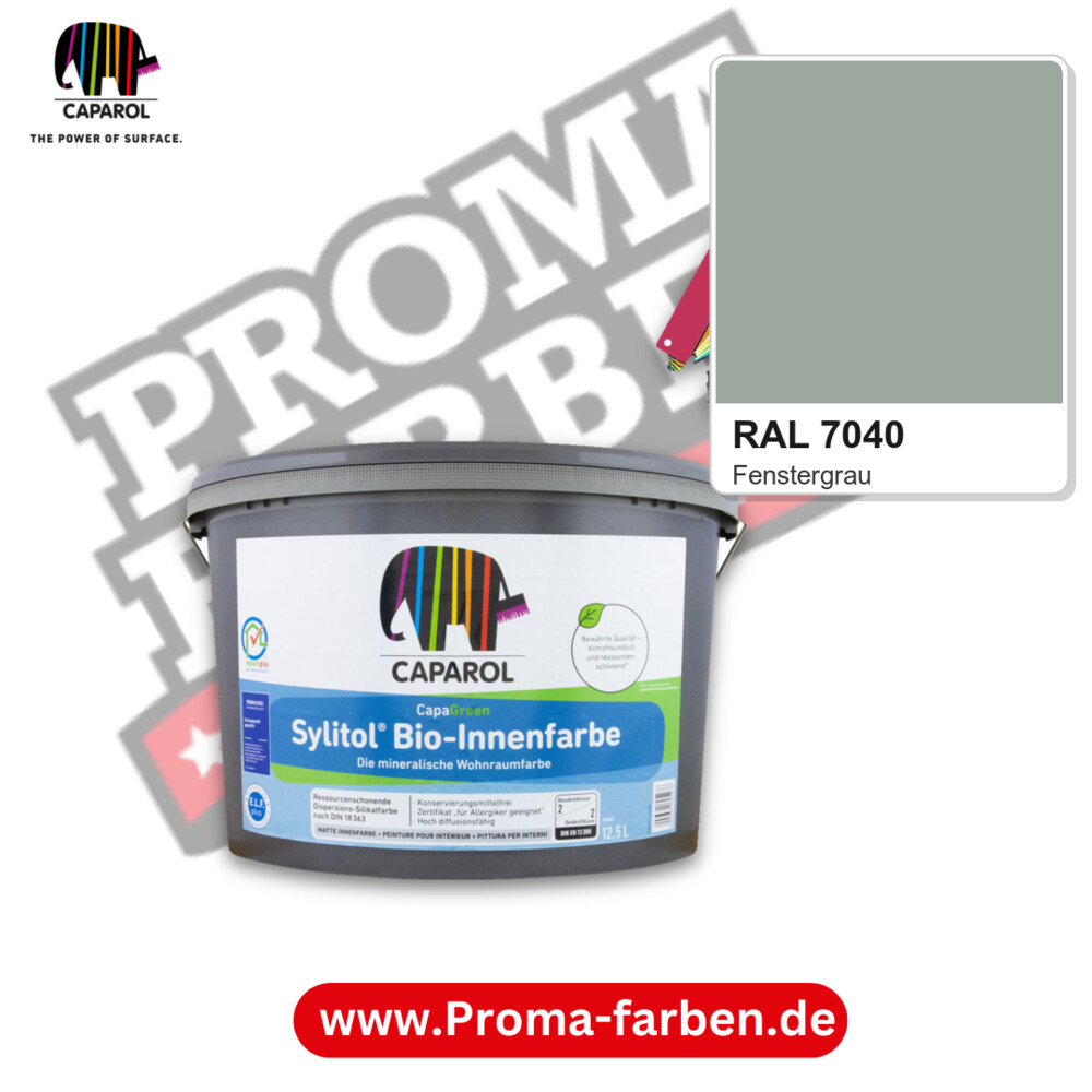 Caparol Sylitol Bio Innenfarbe RAL 7040 kaufen Proma Farben Hamburg