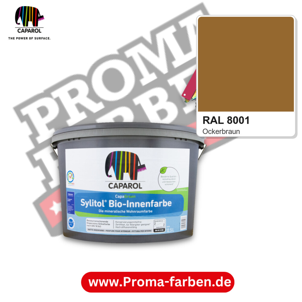 Caparol Sylitol Bio Innenfarbe RAL 8001 kaufen Proma Farben Hamburg