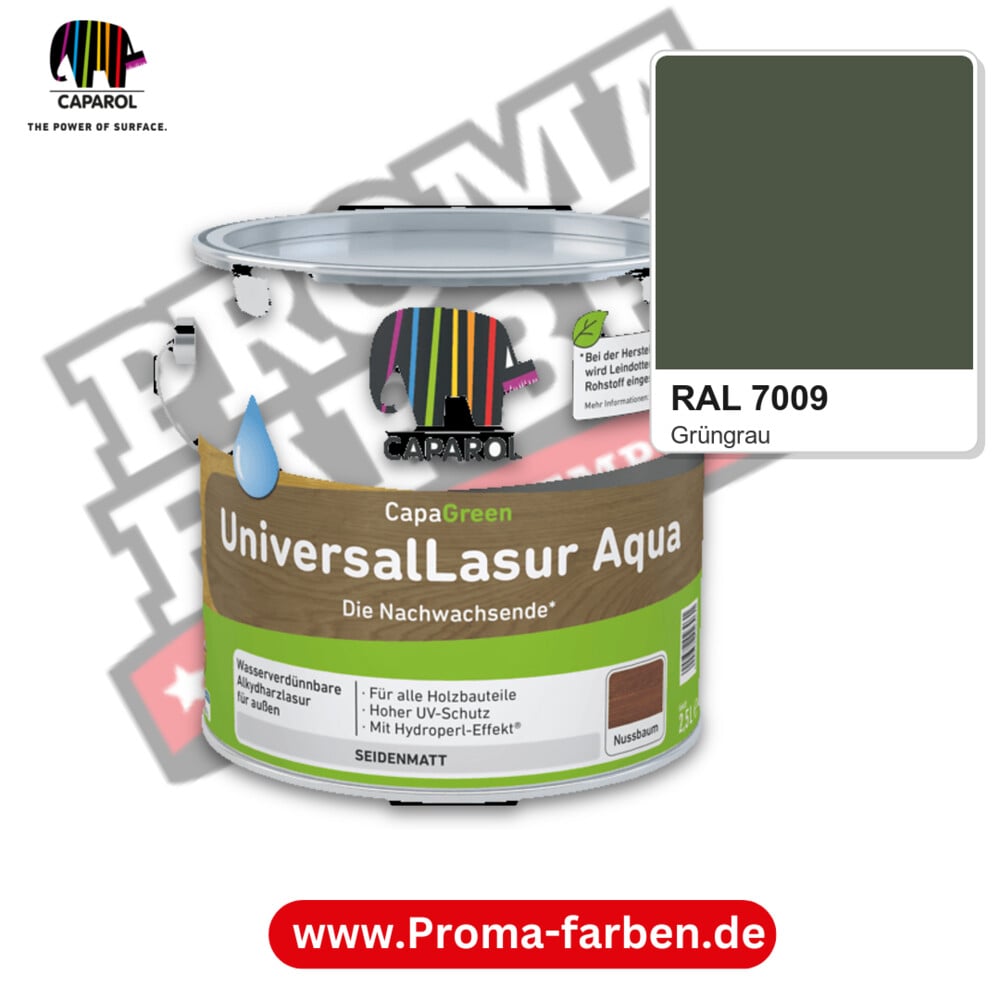 Caparol UniversalLasur Aqua RAL 7009 kaufen Proma Farben Hamburg