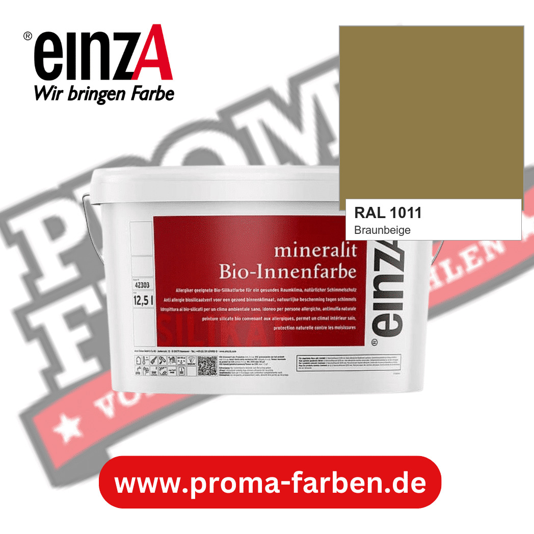 einzA mineralit Bio-Innenfarbe RAL 1011 Braunbeige