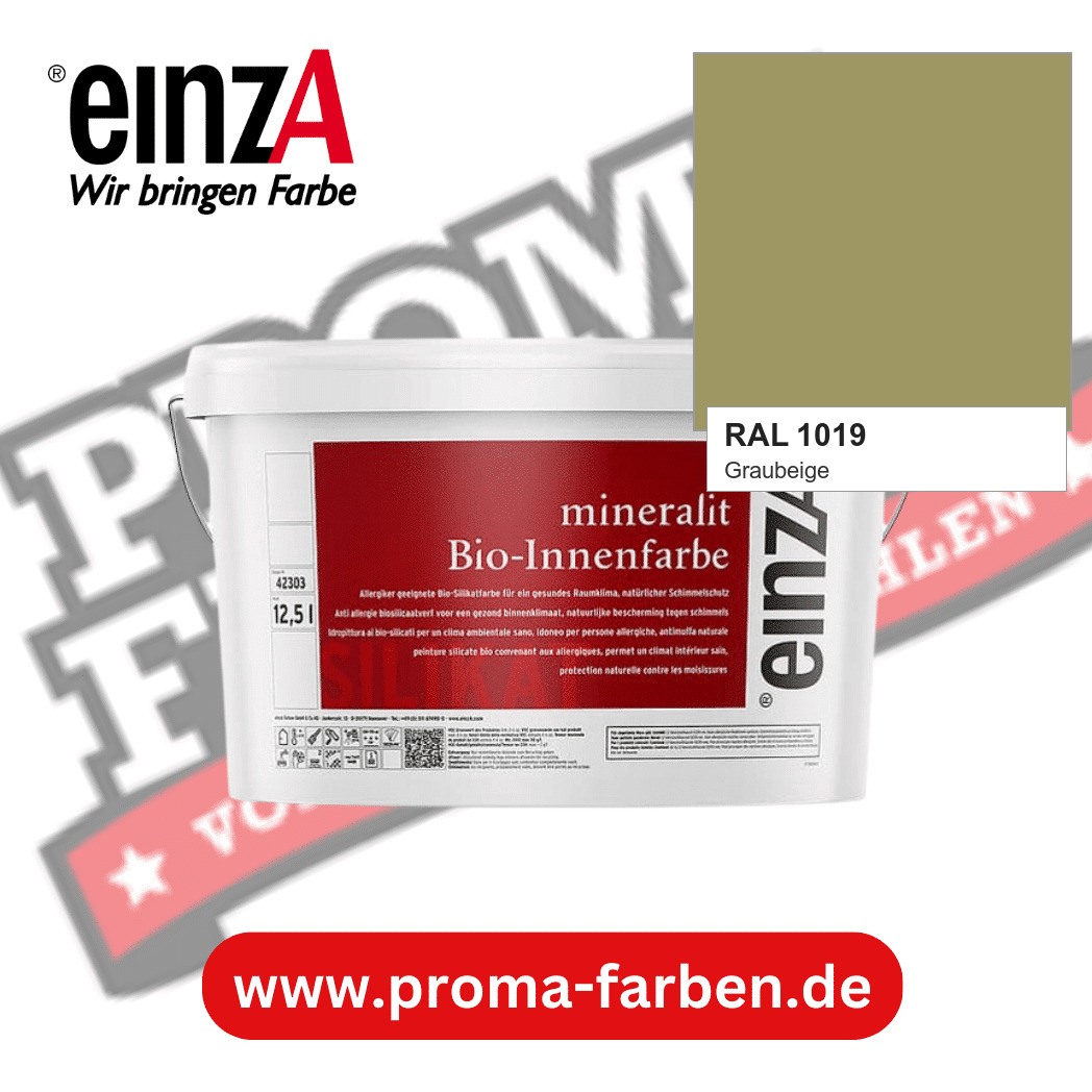 einzA mineralit Bio-Innenfarbe RAL 1019 Graubeige