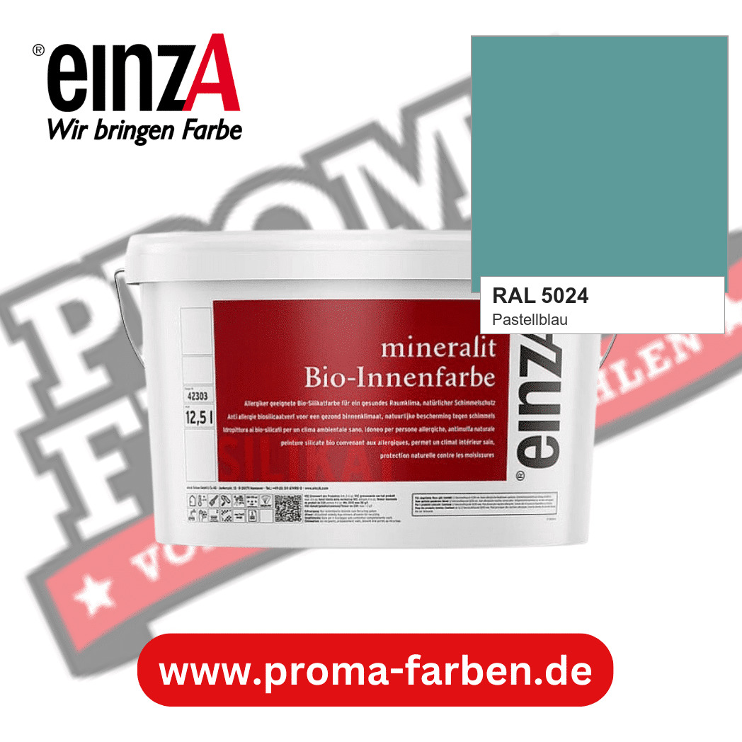 einzA mineralit Bio-Innenfarbe RAL 5024 Pastellblau