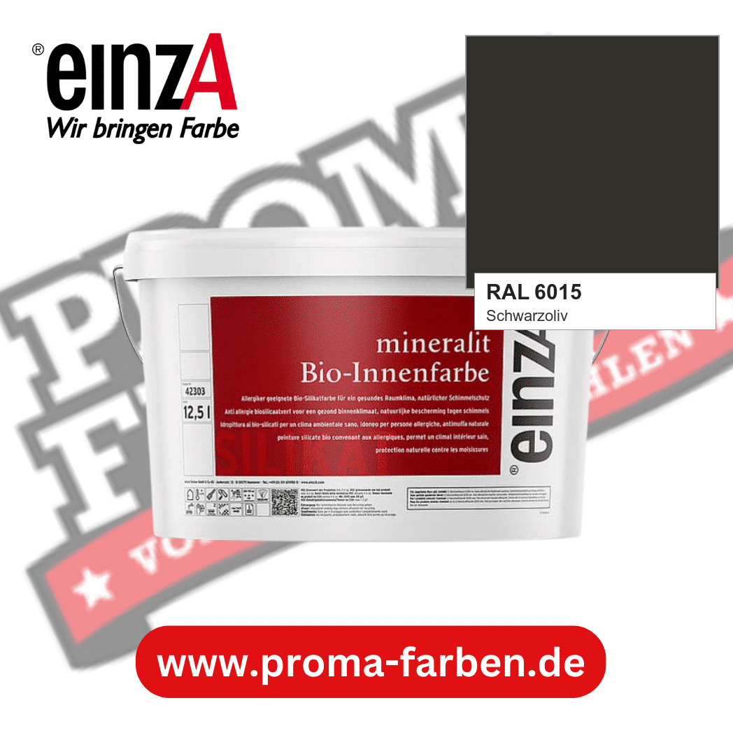 einzA mineralit Bio-Innenfarbe RAL 6015 Schwarzoliv