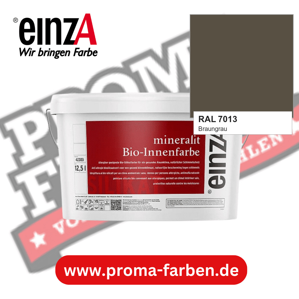 einzA mineralit Bio-Innenfarbe RAL 7013 Braungrau