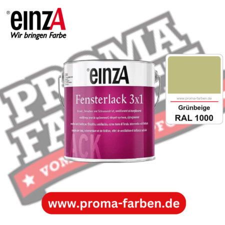 einzA Fensterlack 3x1 kaufen bei Proma Farben RAL 1000 Grünbeige
