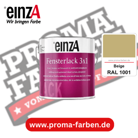 einzA Fensterlack 3x1 kaufen bei Proma Farben RAL 1001 Beige