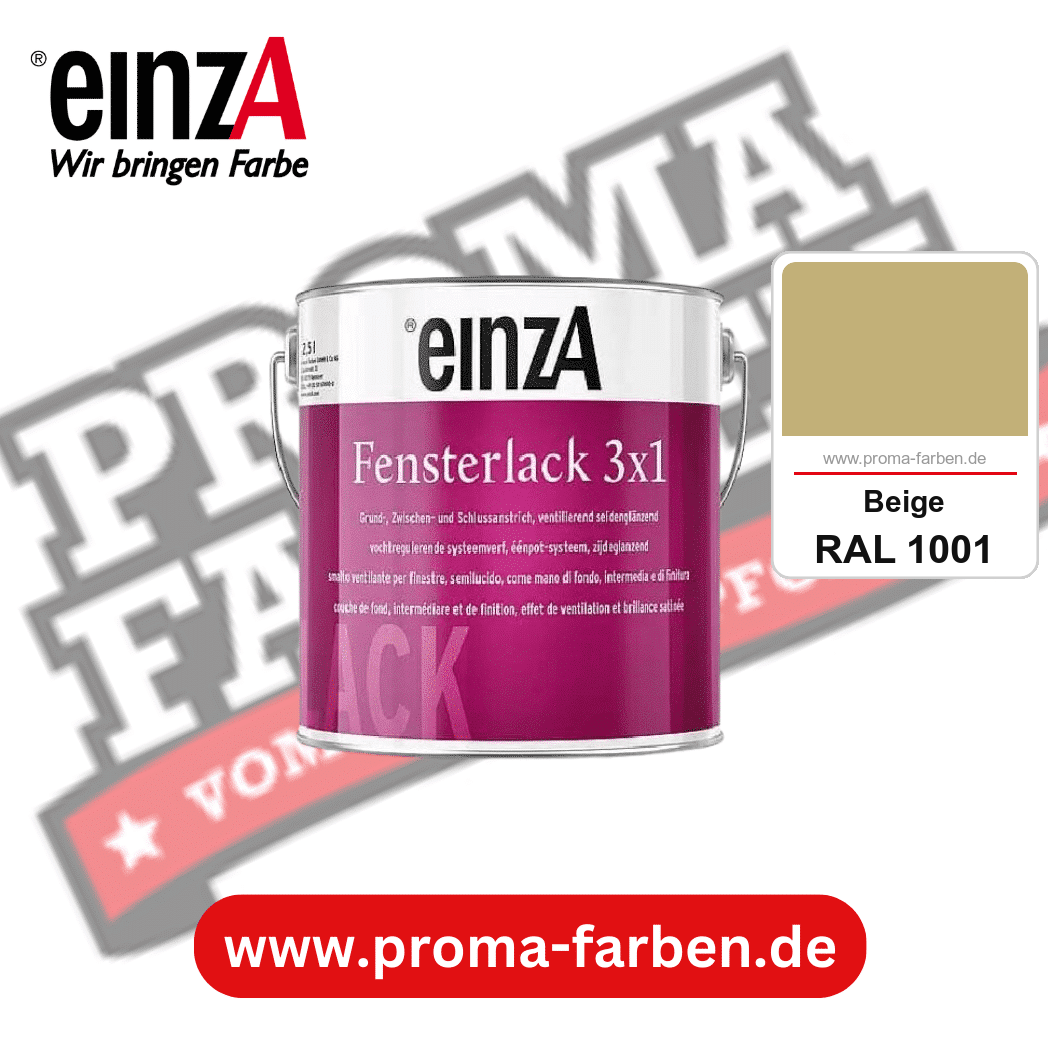 einzA Fensterlack 3x1 kaufen bei Proma Farben RAL 1001 Beige