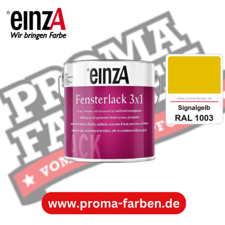 einzA Fensterlack 3x1 kaufen bei Proma Farben RAL 1003 Signalgelb