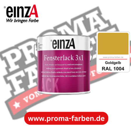 einzA Fensterlack 3x1 kaufen bei Proma Farben RAL 1004 Goldgelb