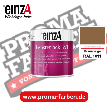 einzA Fensterlack 3x1 kaufen bei Proma Farben RAL 1011 Braunbeige