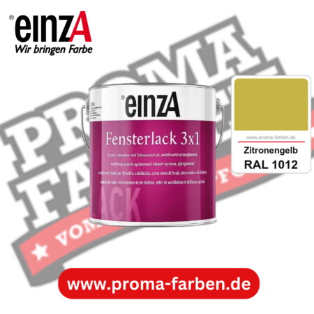 einzA Fensterlack 3x1 kaufen bei Proma Farben RAL 1012 Zitronengelb