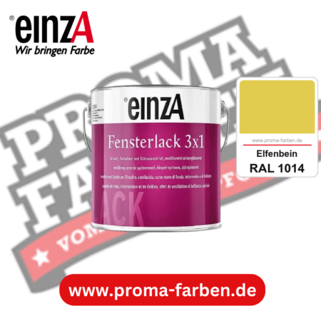 einzA Fensterlack 3x1 kaufen bei Proma Farben RAL 1014 Elfenbein