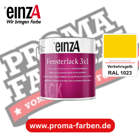 einzA Fensterlack 3x1 kaufen bei Proma Farben RAL 1023 Verkehrsgelb