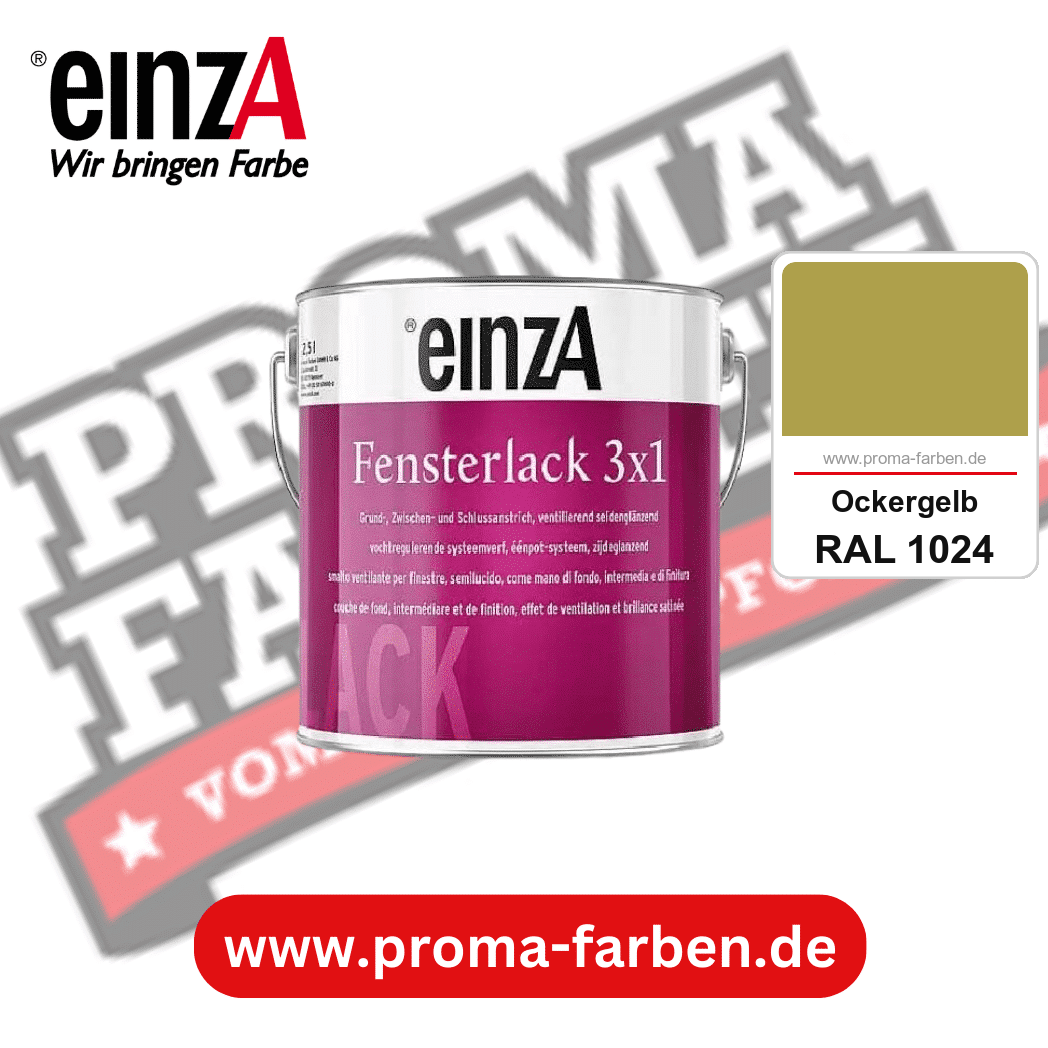 einzA Fensterlack 3x1 kaufen bei Proma Farben RAL 1024 Ockergelb