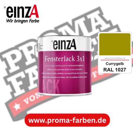einzA Fensterlack 3x1 kaufen bei Proma Farben RAL 1027 Currygelb