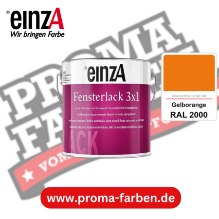 einzA Fensterlack 3x1 kaufen bei Proma Farben RAL 2000 Gelborange