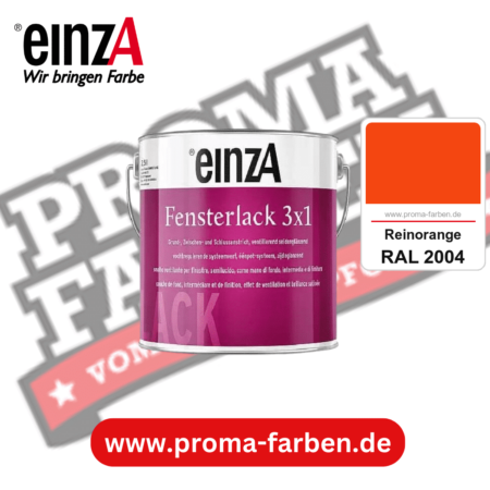 einzA Fensterlack 3x1 kaufen bei Proma Farben RAL 2004 Reinorange