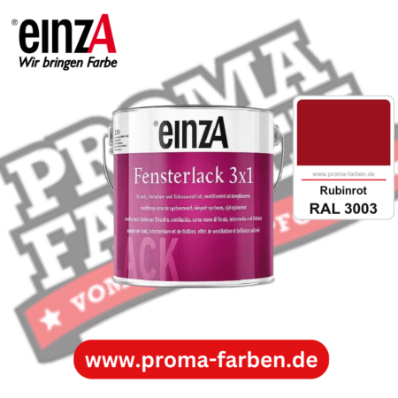 einzA Fensterlack 3x1 kaufen bei Proma Farben RAL 3003 Rubinrot