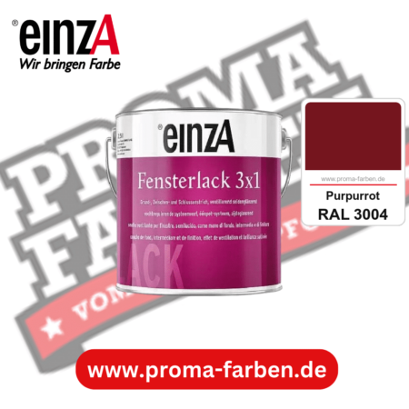 einzA Fensterlack 3x1 kaufen bei Proma Farben RAL 3004 Purpurrot