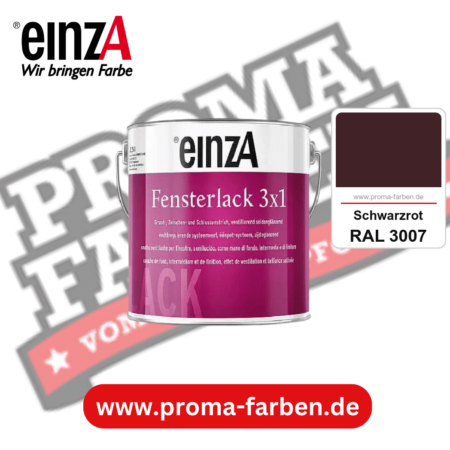 einzA Fensterlack 3x1 kaufen bei Proma Farben RAL 3007 Schwarzrot