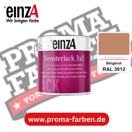 einzA Fensterlack 3x1 kaufen bei Proma Farben RAL 3012 Beigerot