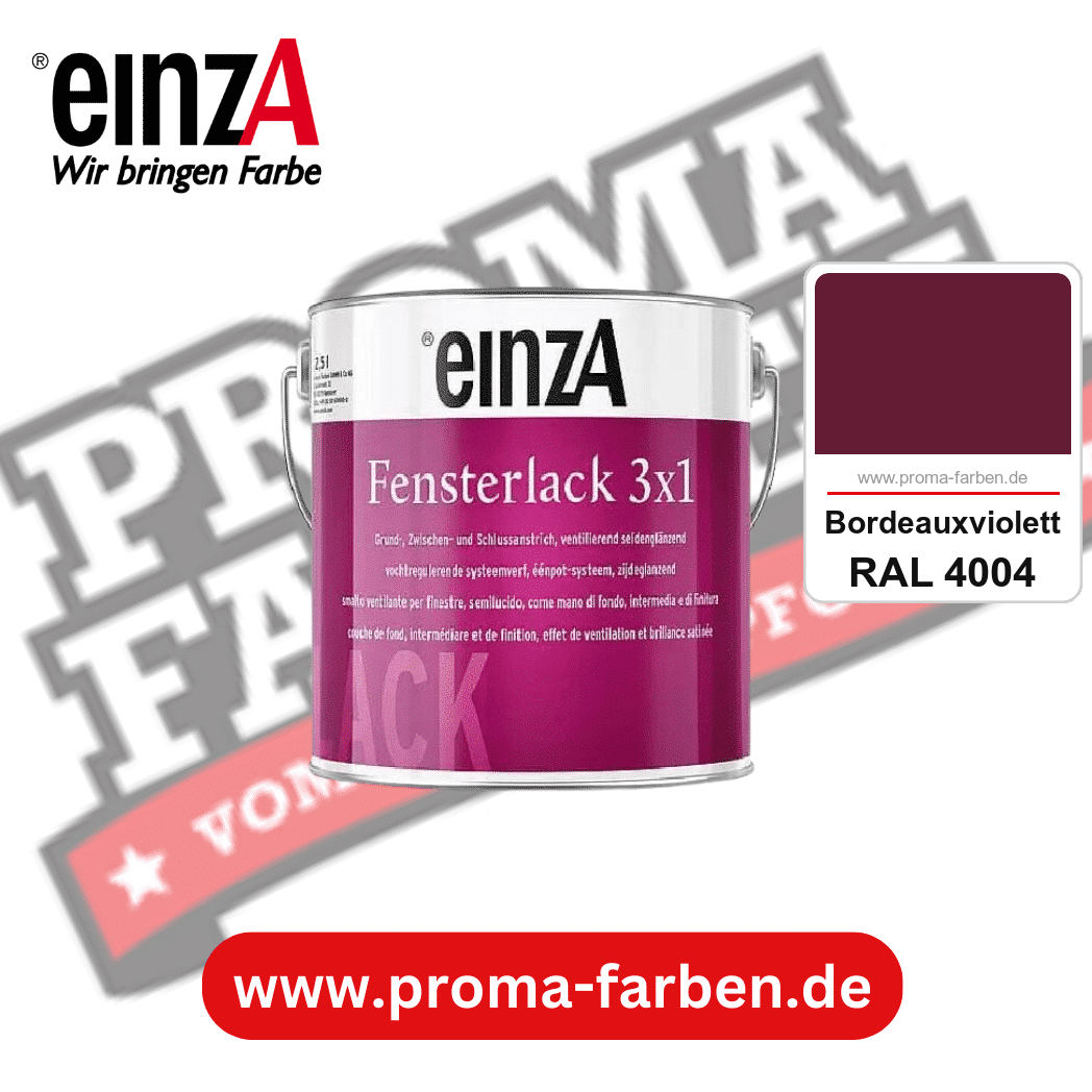 einzA Fensterlack 3x1 kaufen bei Proma Farben RAL 4004 Bordeauxviolett