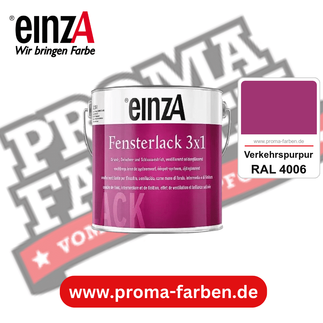 einzA Fensterlack 3x1 kaufen bei Proma Farben RAL 4006 Verkehrspurpur