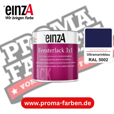 einzA Fensterlack 3x1 kaufen bei Proma Farben RAL 5002 Ultramarinblau