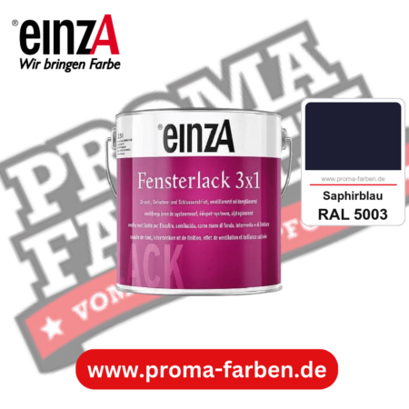 einzA Fensterlack 3x1 kaufen bei Proma Farben RAL 5003 Saphirblau