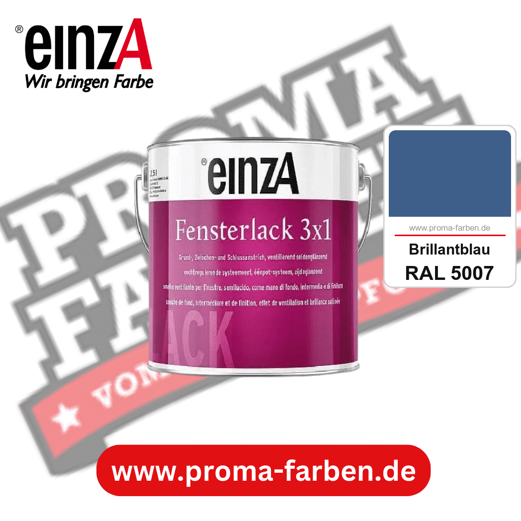 einzA Fensterlack 3x1 kaufen bei Proma Farben RAL 5007 Brillantblau