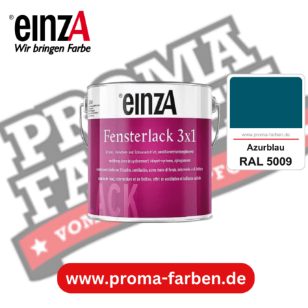 einzA Fensterlack 3x1 kaufen bei Proma Farben RAL 5009 Azurblau