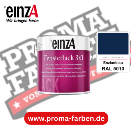 einzA Fensterlack 3x1 kaufen bei Proma Farben RAL 5010 Enzianblau