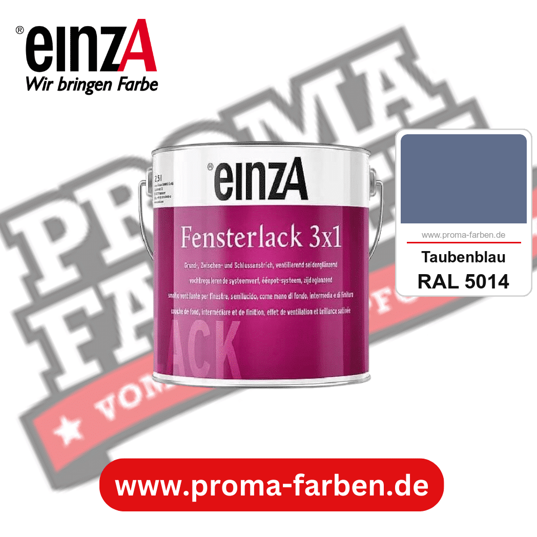 einzA Fensterlack 3x1 kaufen bei Proma Farben RAL 5014 Taubenblau