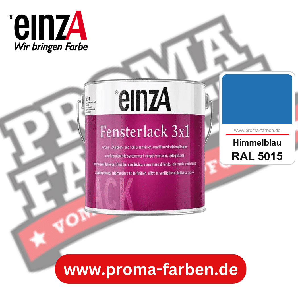 einzA Fensterlack 3x1 kaufen bei Proma Farben RAL 5015 Himmelblau
