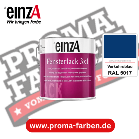 einzA Fensterlack 3x1 kaufen bei Proma Farben RAL 5017 Verkehrsblau
