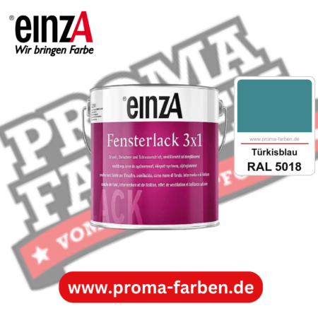 einzA Fensterlack 3x1 kaufen bei Proma Farben RAL 5018 Türkisblau