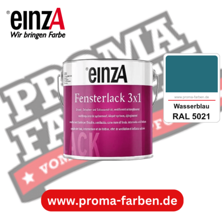 einzA Fensterlack 3x1 kaufen bei Proma Farben RAL 5021 Wasserblau