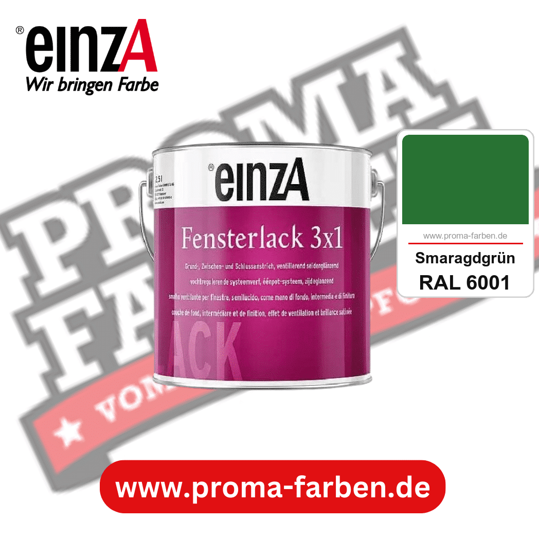 einzA Fensterlack 3x1 kaufen bei Proma Farben RAL 6001 Smaragdgrün