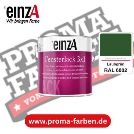 einzA Fensterlack 3x1 kaufen bei Proma Farben RAL 6002 Laubgrün