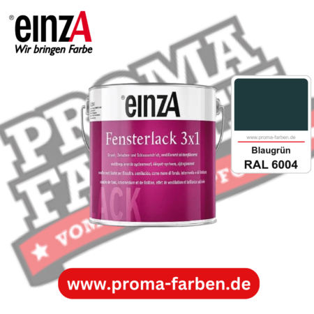 einzA Fensterlack 3x1 kaufen bei Proma Farben RAL 6004 Blaugrün