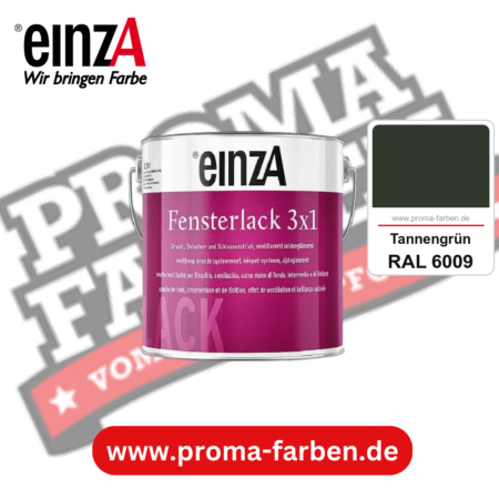 einzA Fensterlack 3x1 kaufen bei Proma Farben RAL 6009 Tannengrün