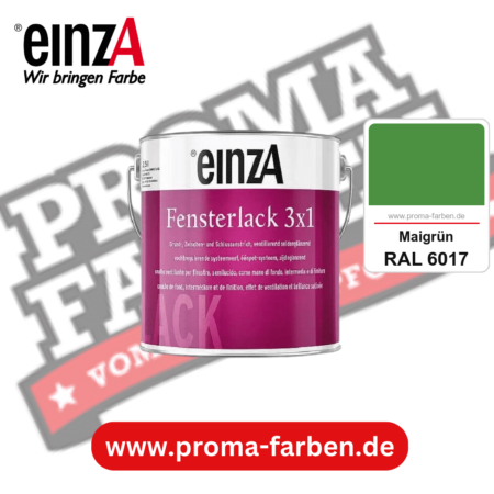 einzA Fensterlack 3x1 kaufen bei Proma Farben RAL 6017 Maigrün