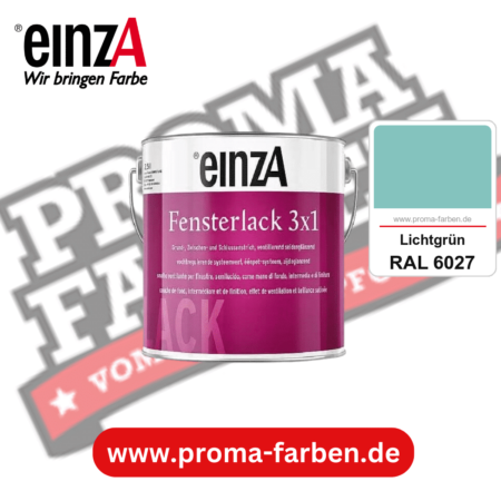 einzA Fensterlack 3x1 kaufen bei Proma Farben RAL 6027 Lichtgrün