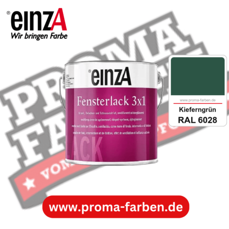 einzA Fensterlack 3x1 kaufen bei Proma Farben RAL 6028 Kieferngrün