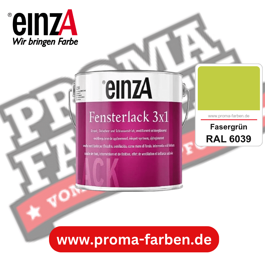 einzA Fensterlack 3x1 kaufen bei Proma Farben RAL 6039 Fasergrün