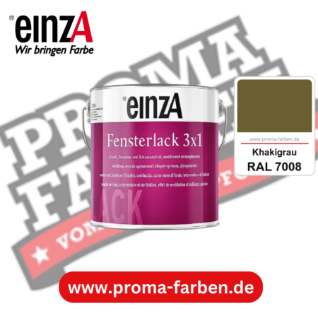 einzA Fensterlack 3x1 kaufen bei Proma Farben RAL 7008 Khakigrau